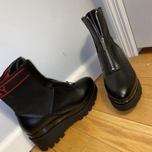 DKNY Leather Boots Size 9